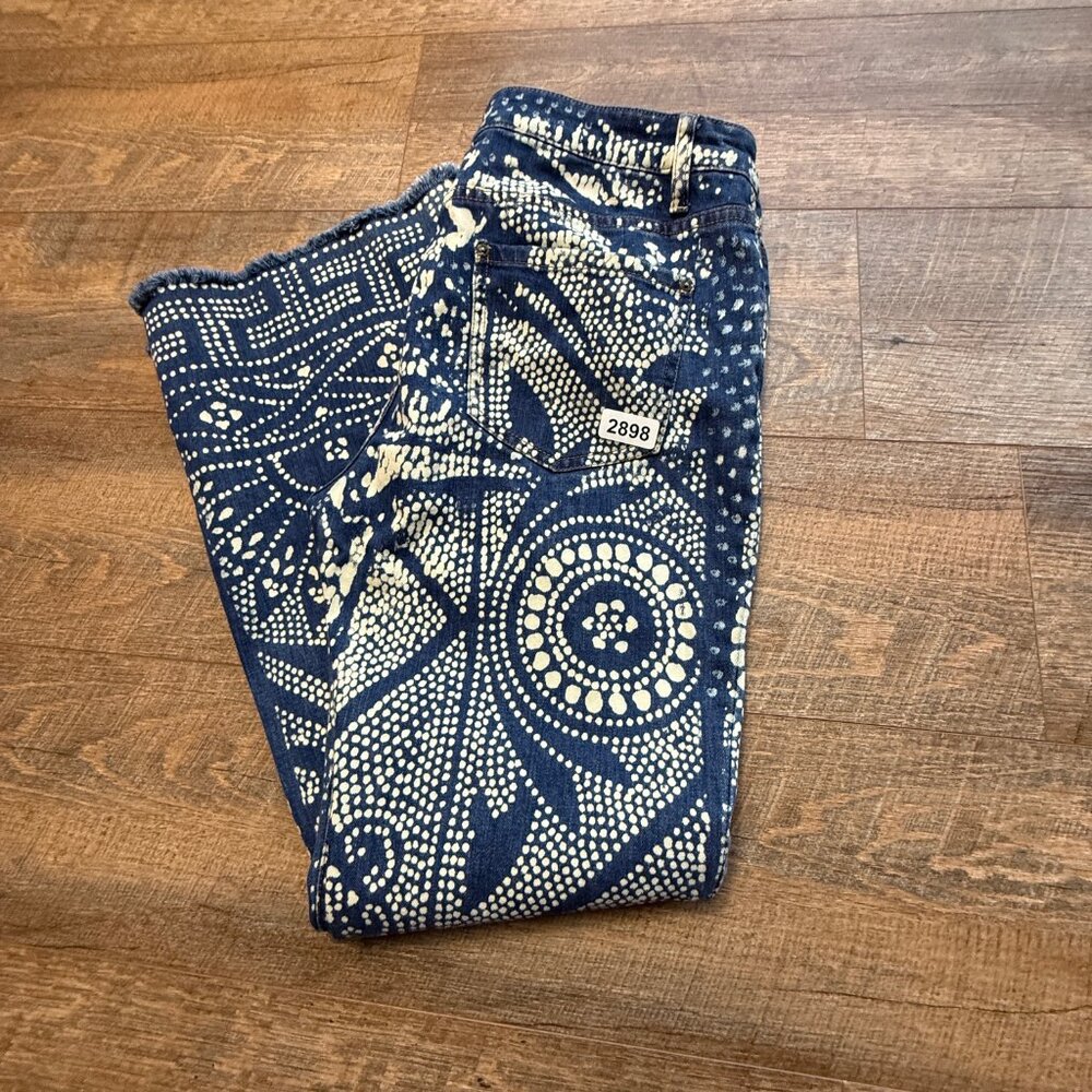 Women's Free People Bleached jeans Sz 31 Boho Fesitval Jeans - Picture 3 of 15